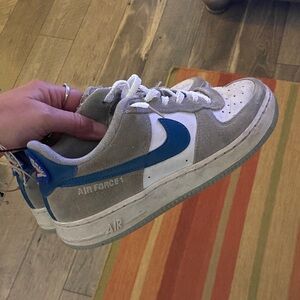 Nike Air Force 1 Gray & Blue
